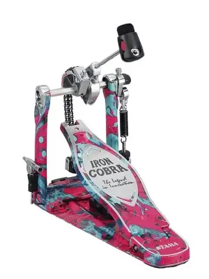 Online kaufen - TAMA HP900PMCS Iron Cobra Power Glide Single Pedal Einzel-Fussmaschine inkl. Case, marble coral swirl