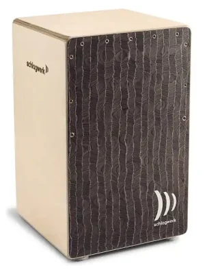 SCHLAGWERK CP580 Super Agile Silver Lining Cajon inkl. Cajon Sitzpad - Versandbereit