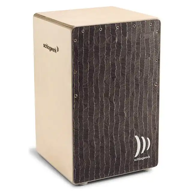 SCHLAGWERK CP580 Super Agile Silver Lining Cajon inkl. Cajon Sitzpad - Versandbereit