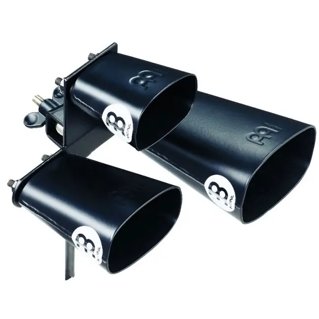 MEINL SLTRI-BK Triple Bell Cowbell, schwarz | Sonderpreis