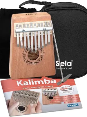 SELA SE 230 Kalimba 10 Set mit Lehrbuch Set für melodische Daumenkünstler! | Top bewertet