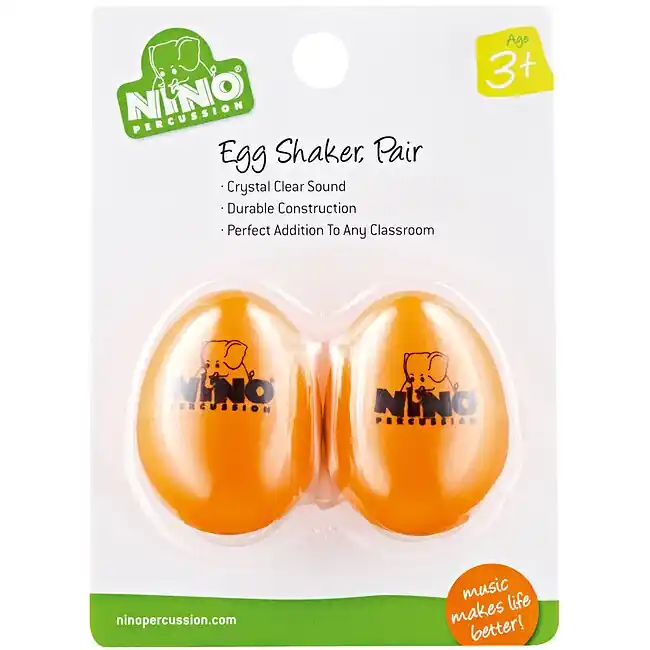 Super-Preis - MEINL NINO540OR-2 Egg Shaker Schüttelei (Paar) orange