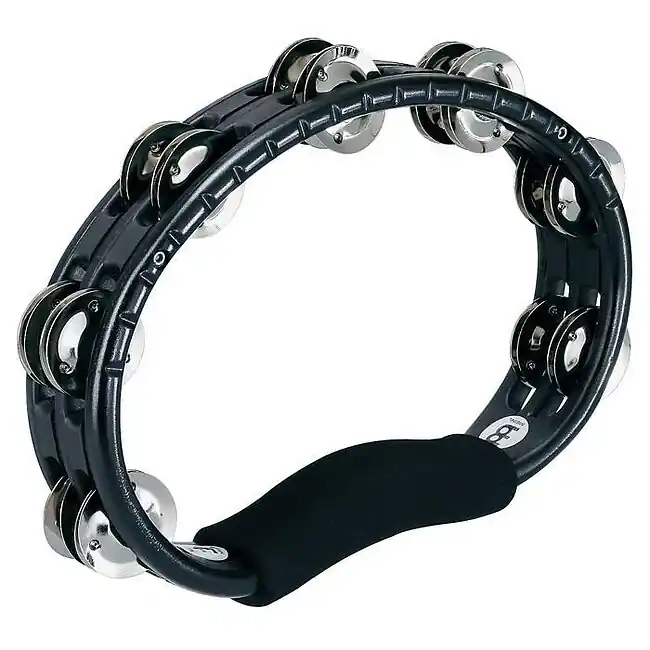 MEINL TMT1BK ABS zweireihig Hand-Tambourin mit Stahlschellen, black - Heute bestellen