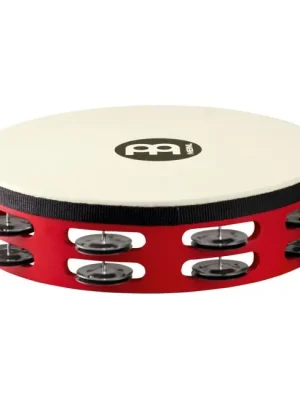 Kundenliebling - MEINL TAH2BK-RTF Touring zweireihig Tambourin mit Stahlschellen, rot