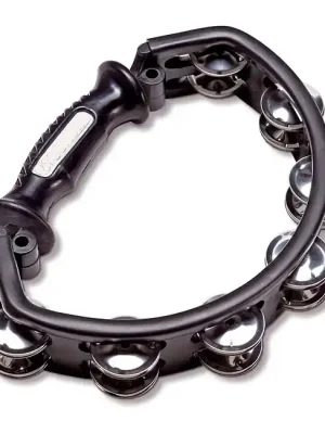 Markenqualität - SONOR TBSJ zweireihig Tambourin mit Stahlschellen, black