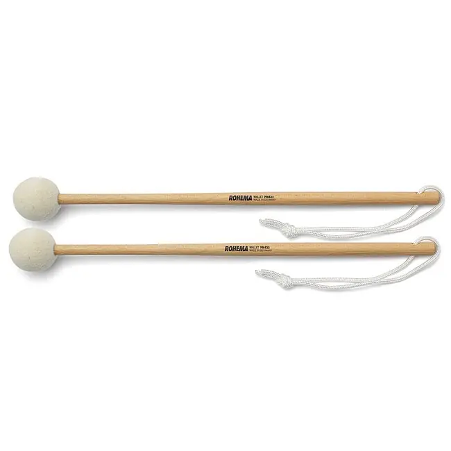 Nur begrenzt verfügbar | ROHEMA 61432 PM432 Percussion Mallet Schlägel mit Filzkopf (Paar)