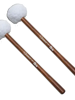 VIC FIRTH MB3-S Corpsmaster Marching Bass Mallets Schlägel (Paar), Large Head Soft Fleece | Nur noch kurze Zeit