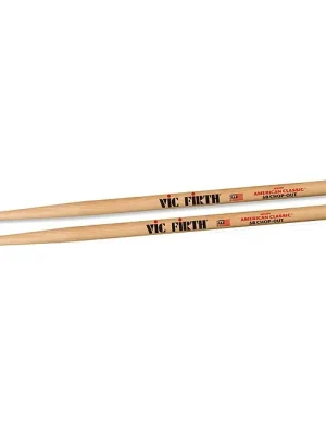 VIC FIRTH American Classic Wood Tip 5BCO (Paar) American Hickory Drumsticks Chop-Out, schwarz | Super-Preis
