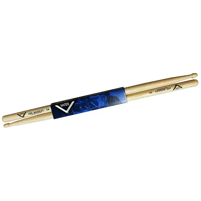 VATER American Hickory Wood Tip 5A (Paar) American Hickory Drumsticks (Los Angeles) - Nur noch kurze Zeit