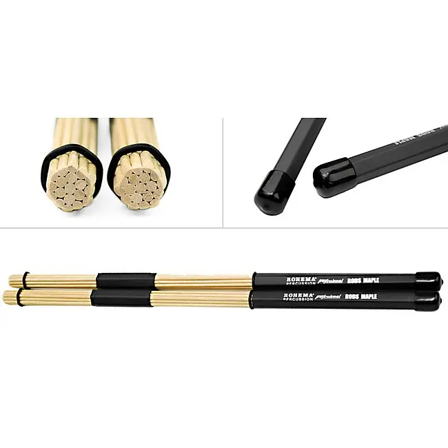 ROHEMA 61365/4 Maple Rods (Paar) Holz Rod Drumsticks - Endet bald