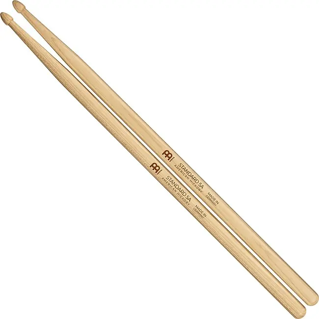 Profi-Qualität - MEINL SB101 Medium Standard Wood Tip 5A (Paar) Hickory Drumsticks