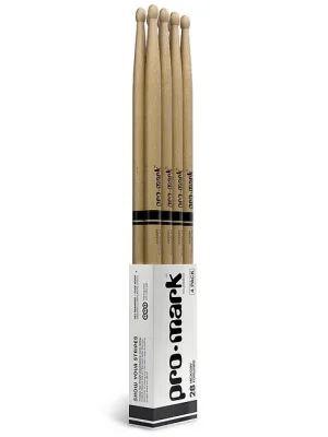 Deal | PROMARK TX2BW-4P Classic Forward 2B Hickory American Hickory Drumsticks (4 Paar)