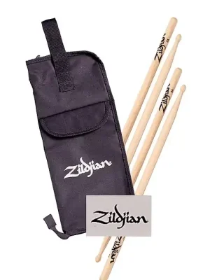 ZILDJIAN SDSP229 Value Pack 5A Drumsticks (2 Paar) mit Stickbag | Neuzugang