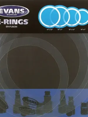Aktion - EVANS ER-Fusion E-Ring Set 10-12-14-14 Zoll Dämpfungsringe