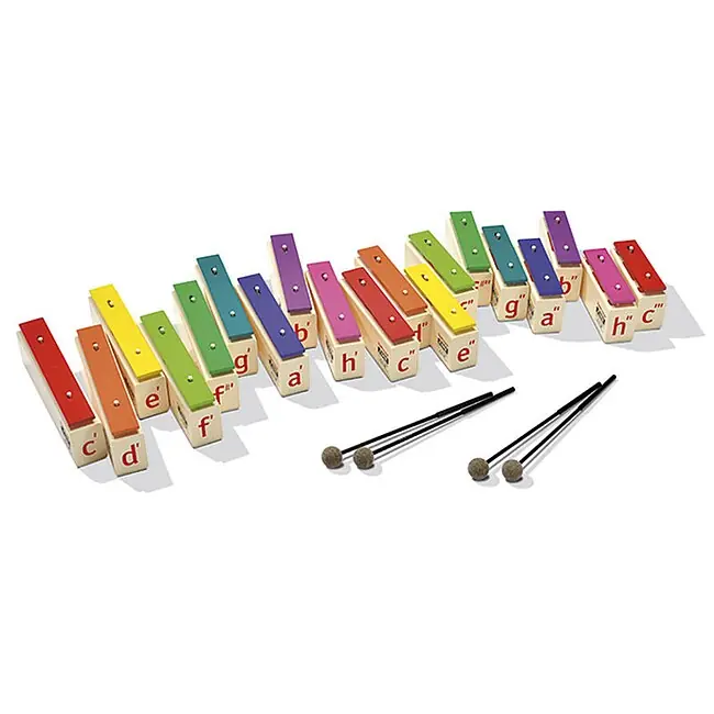 Einfache Rückgabe | SONOR Orff KS-40 L1 BW Boomwhackers Klingende Stäbe Set (15 Töne, c1-c3)