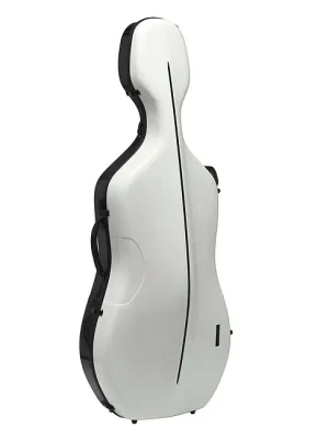 GEWA 341.900 Celloetui Air Anniversary Cellokoffer, schwarz/weiss - Top-Qualität