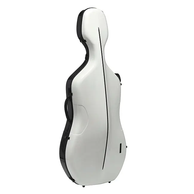GEWA 341.900 Celloetui Air Anniversary Cellokoffer, schwarz/weiss - Top-Qualität