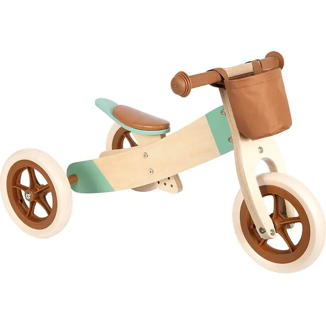 SMALL FOOT 12498 Laufrad-Trike Maxi 2 in 1 Karamel Outdoor- und Bewegungsspielzeug - Beliebt