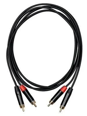 Letzte Stücke - CASCHA CCA-A1CC2 Advanced Line Linekabel Dual Cinch-Cinch, 2m