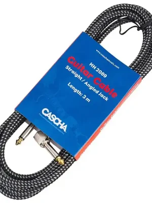 CASCHA CCS-G1A3 (HH2089) Standard Line Instrumentenkabel Kl-Wkl 3m - Nur begrenzt verfügbar