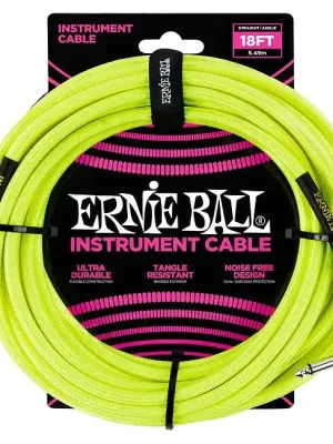ERNIE BALL 6085 Instrumentenkabel Wkl-Kl 6m, gelb - Sehr gefragt