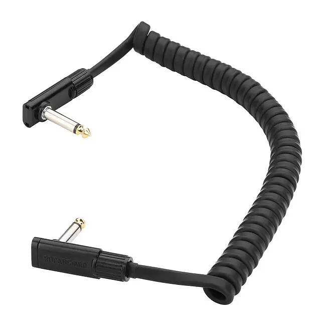Jetzt erhältlich | ROCKBOARD RBO CAB PC F 150 CC Black Coiled Flat Patch Cable WKlm-WKlm 150cm