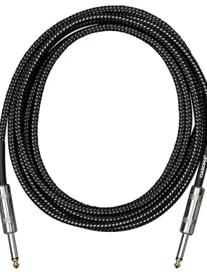 CASCHA CCS-G1S3 Standard Line Black Tweed Instrumentenkabel Kl-Kl 3m - Zertifiziert