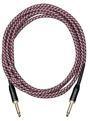 CASCHA CCP-G2SRD9 Professional Line Instrumentenkabel Kl-Kl Tweed Red, 9m | Brandneu