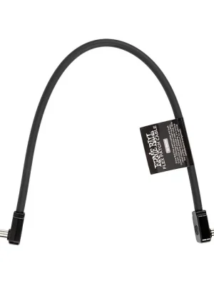 ERNIE BALL 6440 Flex Patch Cable black 12in Patchkabel, Flex, WKL/WKL, schwarz, 30cm | Herstellerpreis