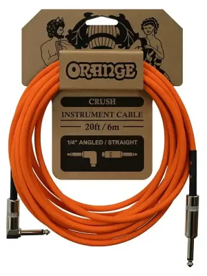 ORANGE CA037 Crush Instrumentenkabel Instrumentenkabel, Kl/WKl, 6,1m, orange - Abverkauf