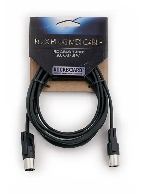 Top-Deal | ROCKBOARD CAB MD FX 200 BK FlaX Plug MIDI Kablel, 200 cm