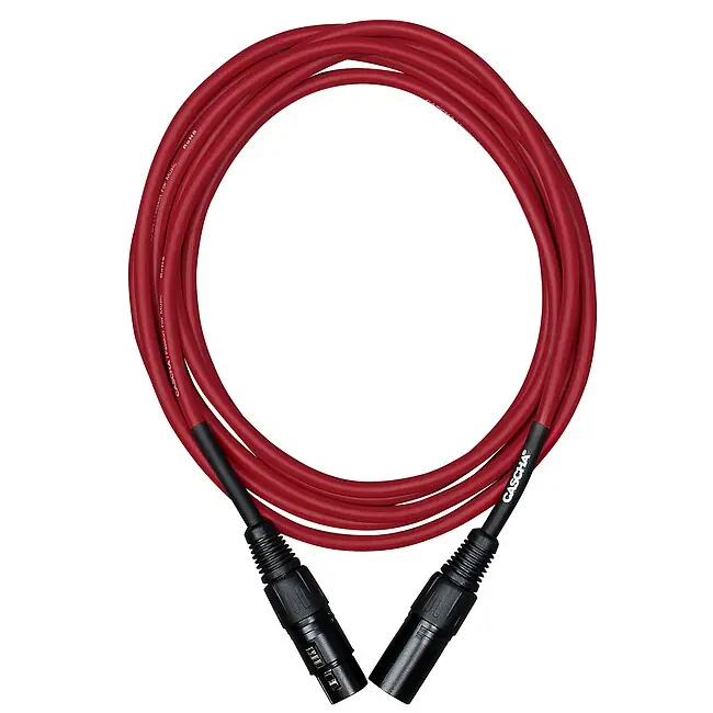 Jetzt zugreifen - CASCHA CCS-M1RD2 Standard Line Mikrofonkabel XLRm-XLRf Red, 2m