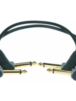 KLOTZ AU-AJJ0060 Patchkabel 6,3mm, WKlm-WKlm, 2x0,6m - Neues Produkt
