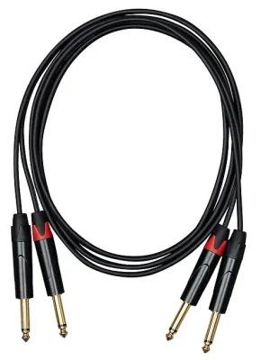 CASCHA CCA-A1JJ3 Advanced Line Linekabel Dual 6,35mm Klm-Klm, 3m - Ausverkauf