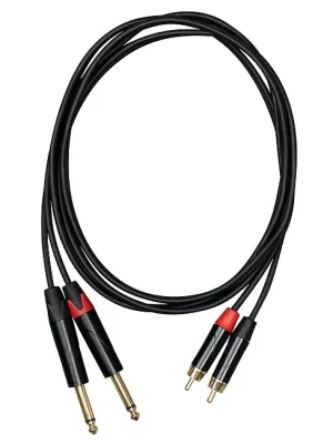Aktionspreis - CASCHA CCA-A1CJ5 Advanced Line Linekabel Dual Cinch-6,35mm Klm, 5m