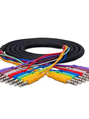 Online bestellbar | HOSA CSS-804 Kabelpeitsche 8x 6,3mm StKlm - 8x 6,3mm StKlm, 4m