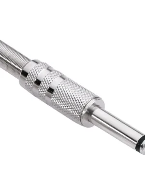 OMNITRONIC Klinkenstecker Chrome Mono 6,3mm Kabelstecker zum Verlöten mit einem Kabel - Begrenztes Angebot