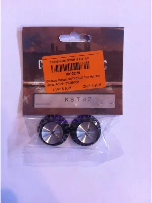 Chicago Classic KST42BLK Top Hat Knobs Tone schwarz - Top-Preis