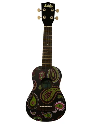 Reduziert - Kala Ukadelic Soprano Black Paisley, Soprano Bag (UB-S)