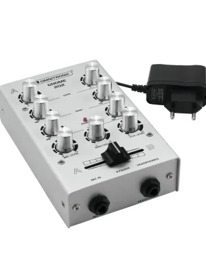 Sparangebot - Omnitronic GNOME-202 Mini-Mixer silber