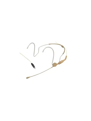 Sennheiser HSP 2-ew-3 - Nackenbügelmikrofon, Kugel, MKE Platinum, beige, Anschlusskabel, 1,6 m, 3,5 mm ew-Klink | Expressversand