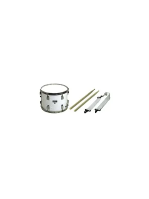 Basix 14"x10" Marching Snare Drum - Weiss - Nur noch kurze Zeit