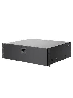 Topseller | Adamhall 19" Parts 87403 E - Rackschublade 3 HE Stahl