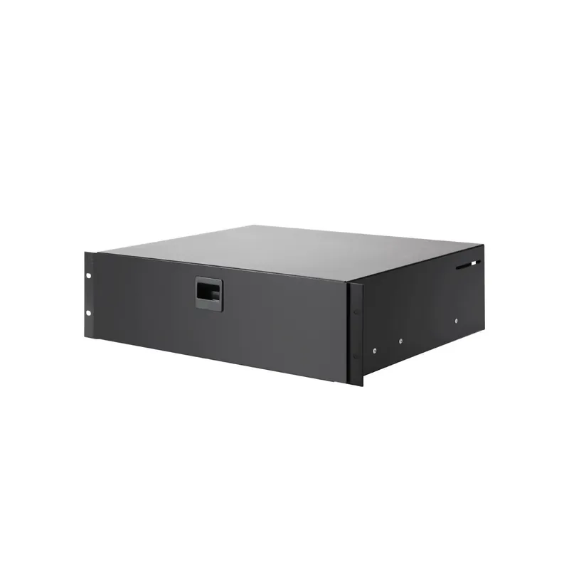 Topseller | Adamhall 19" Parts 87403 E - Rackschublade 3 HE Stahl