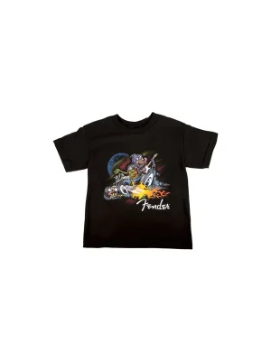 Werkspreis - Fender Boys Rockabilly T-Shirt, Black / S (6 Jahre)