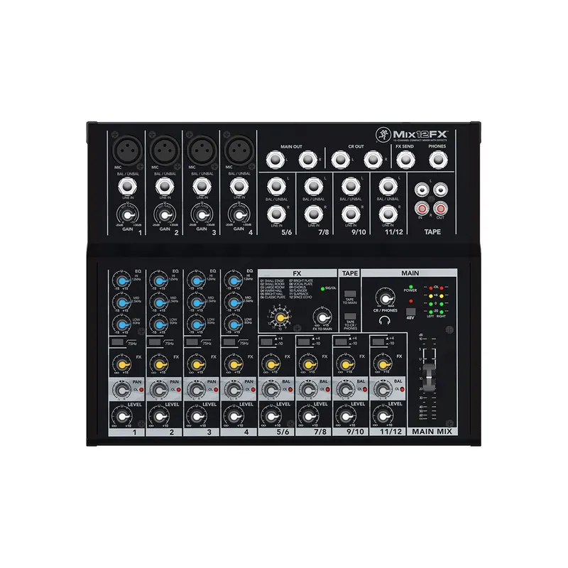 Mackie Mix12FX - 12-Kanal Kompaktmischpult mit Effekten - Bestellbar