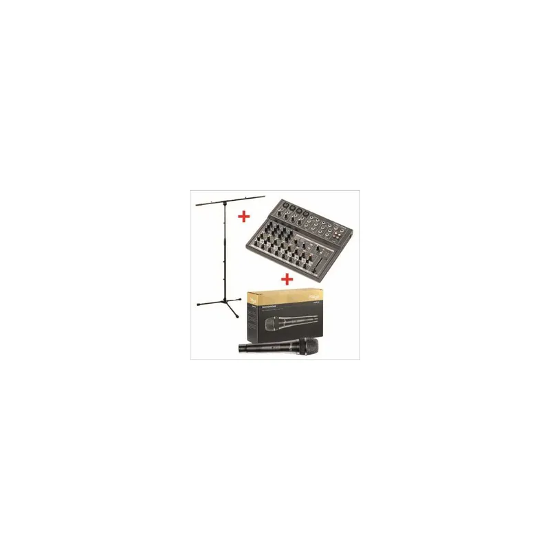 Direkt ab Werk - Mackie Bundle Mackie Mix12FX + Stativ + Mikrofon + Kabel