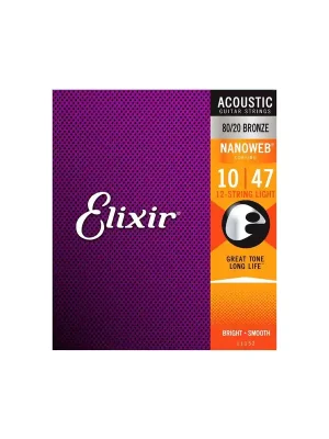 Kundenfavorit | Elixir 11152 12-String Acoustic 80/20 Bronze 010-047