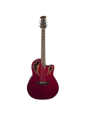 Extra sparen | Ovation CE44-RR Celebrity Elite Mid Cutaway - Westerngitarre mit Tonabnehmer