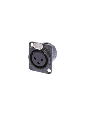 Neutrik NC3FD-L-BAG-1 - XLR-Chassisbuchse, Lötanschlüsse, schwarz-verchromtes Gehäuse, Silber beschichtete K | Sofort bestellen